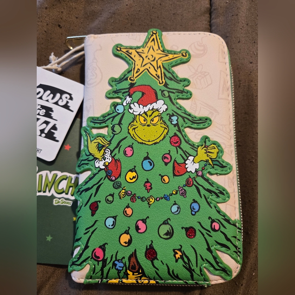 Grinch Christmas Tree Loungefly  Wallet